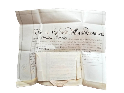 Antique victorian 1885 vellum - antique,