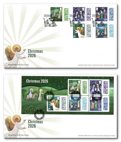 2026 christmas stamps - gb, &