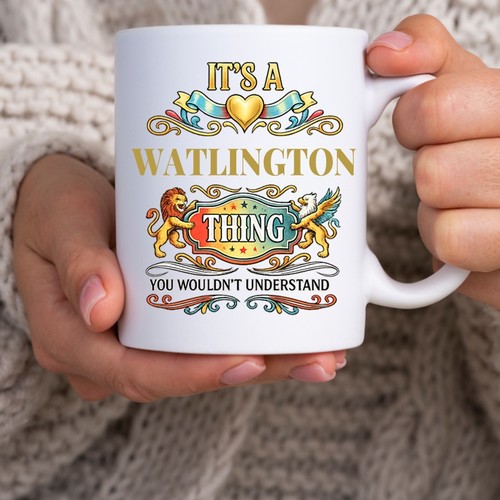 Watlington family name mug - watlington,